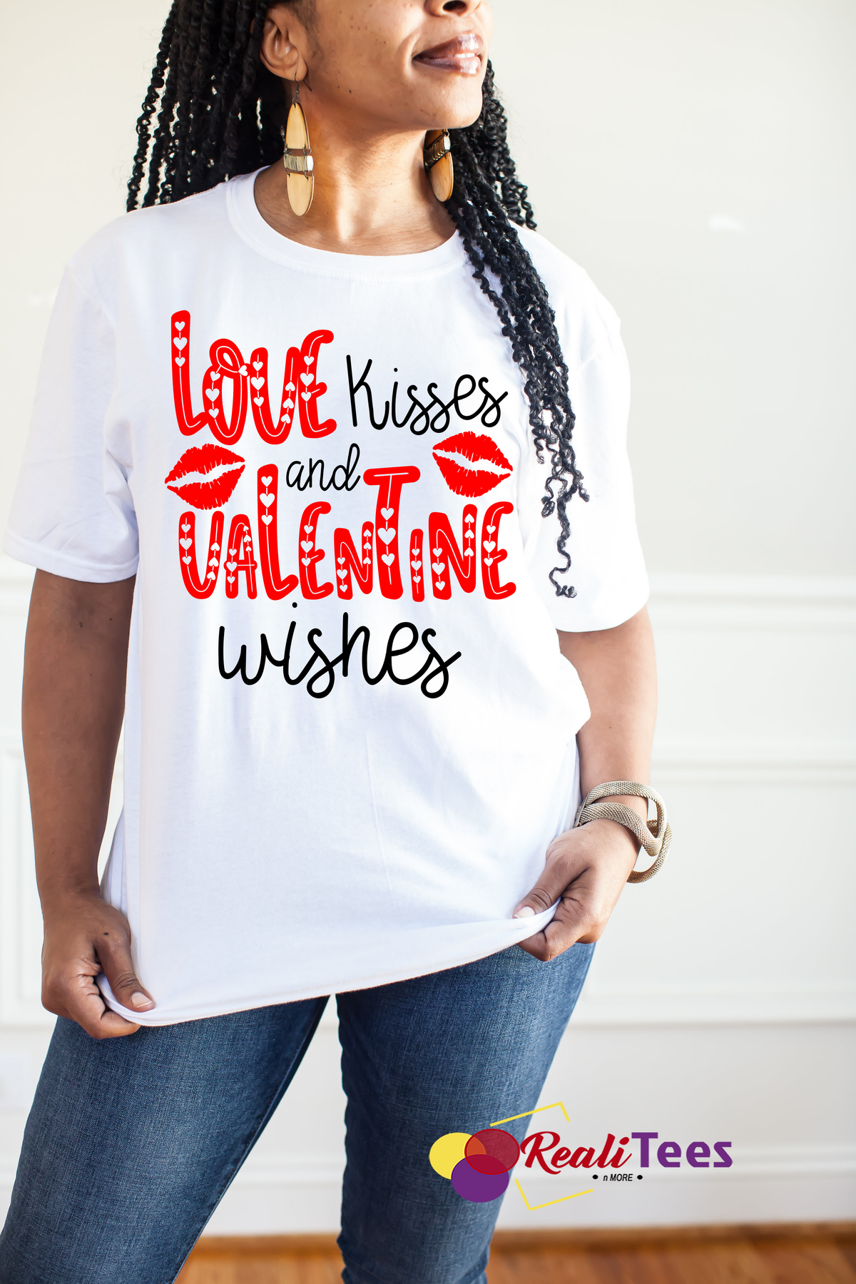 Love Kisses & Valentine Wishes Tee