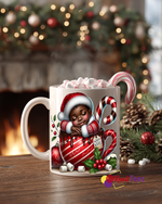 Cozy Cocoa Cutie Christmas Mug – 11 oz Holiday Hot Cocoa & Coffee Gift