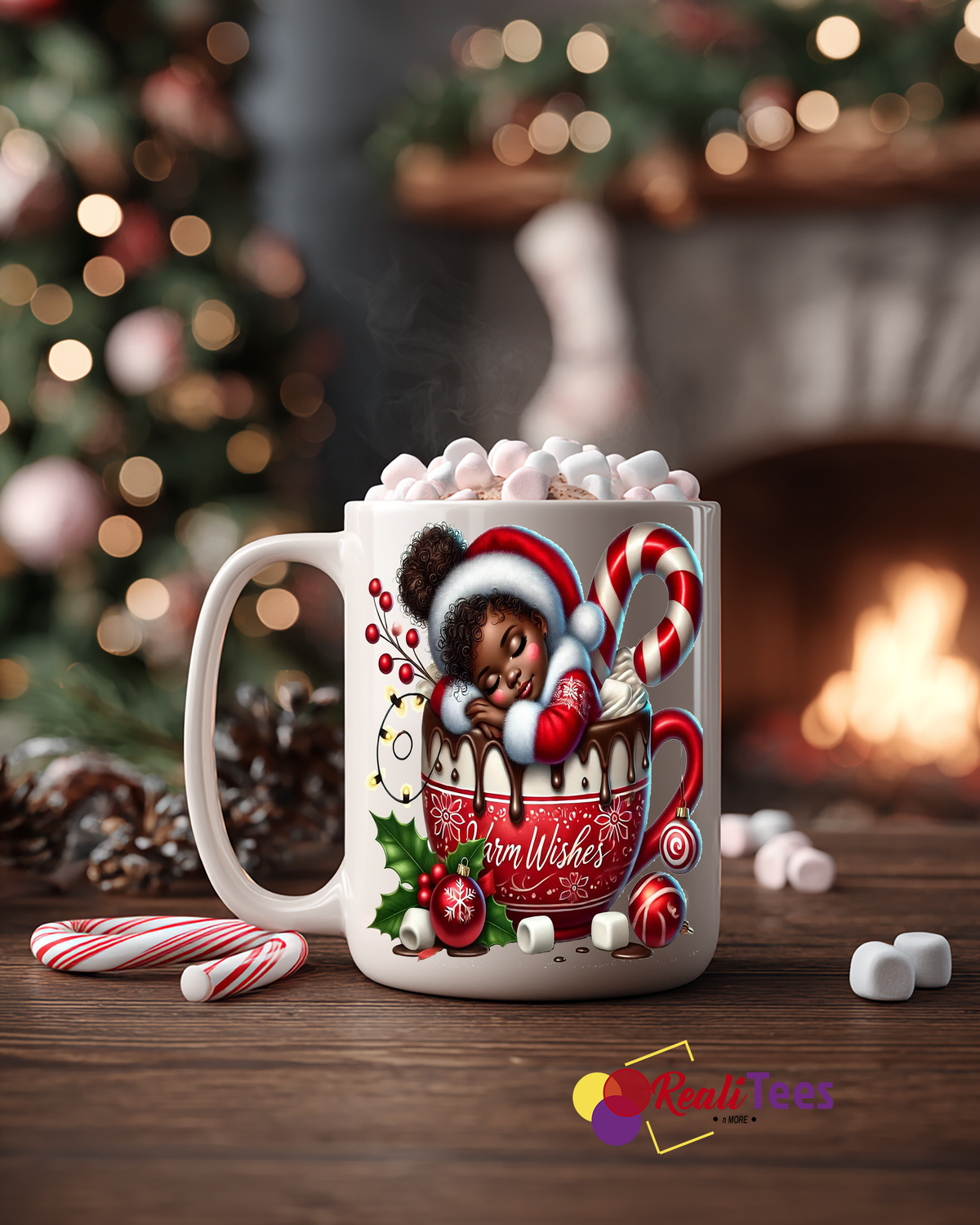 Cozy Cocoa Cutie Christmas Mug – 11 oz Holiday Hot Cocoa & Coffee Gift