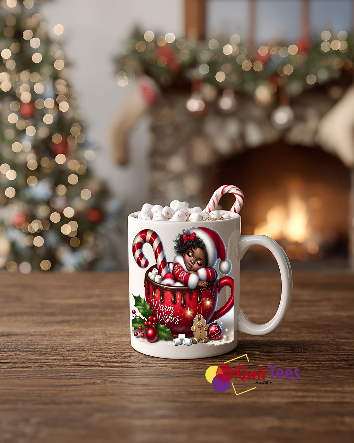 Cozy Cocoa Cutie Christmas Mug – 11 oz Holiday Hot Cocoa & Coffee Gift