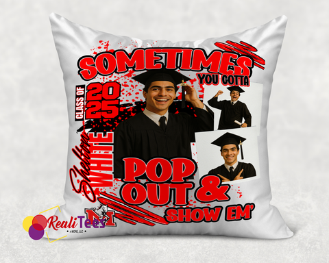 Graduation Glow-Up Keepsake Pillow