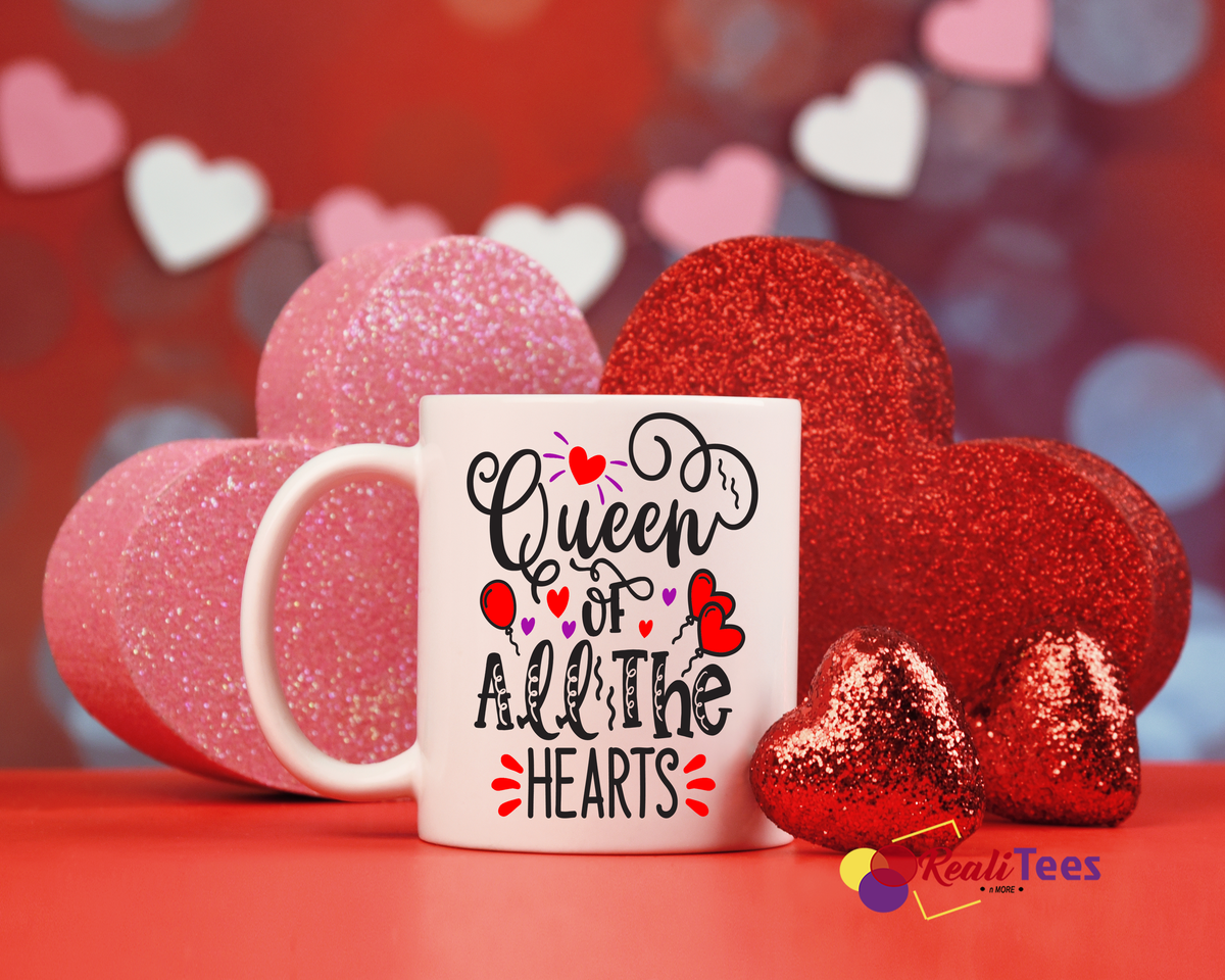 Queen of All Hearts Valentine Mug