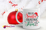 Silly Santa Christmas Mug – “Christmas Is for Jesus” Faith-Based Holiday Mug