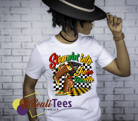 Steppin' into Juneteenth Stilettos Tee