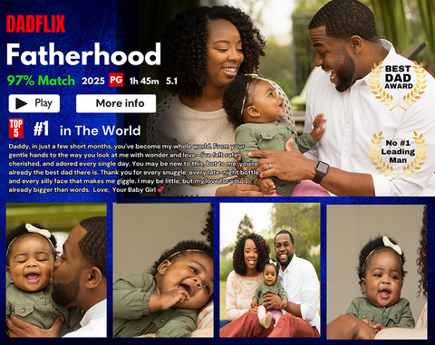 Personalized DADFLIX Father’s Day Frame