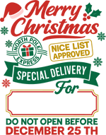 Personalized Santa Sacks | 11 Designs & 2 Sizes (20x27” & 24x31”) | Custom North Pole & Christmas Express Canvas Bags