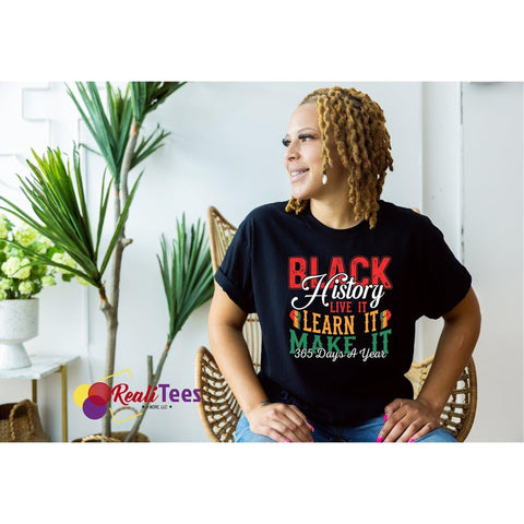 Black History Live It Tee-Shirt