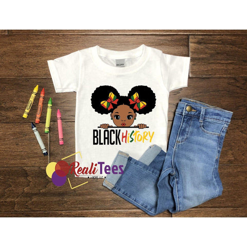 Youth Black History Puff Balls Tee-Shirt